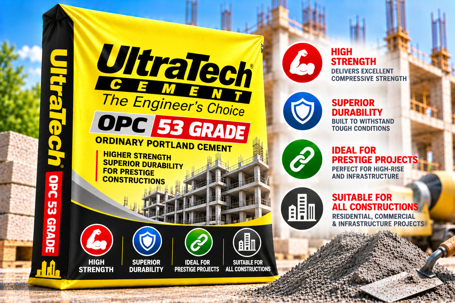 UltraTech OPC 53 Grade